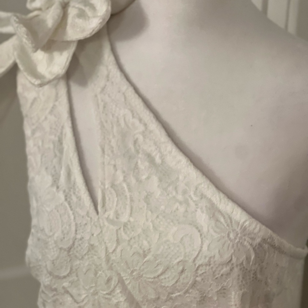 Gifted to Joss 🥰 Elegant One-Shoulder White Gown - Picture 9 of 16